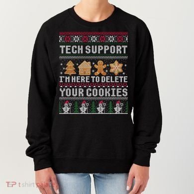 Funny Christmas Tech Support Computer Programmer Xmas Women's Sweatshirt