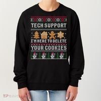 Funny Christmas Tech Support Computer Programmer Xmas Women's Sweatshirt thumb 0