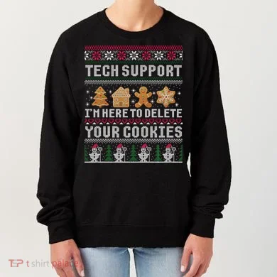 Funny Christmas Tech Support Computer Programmer Xmas Women's Sweatshirt