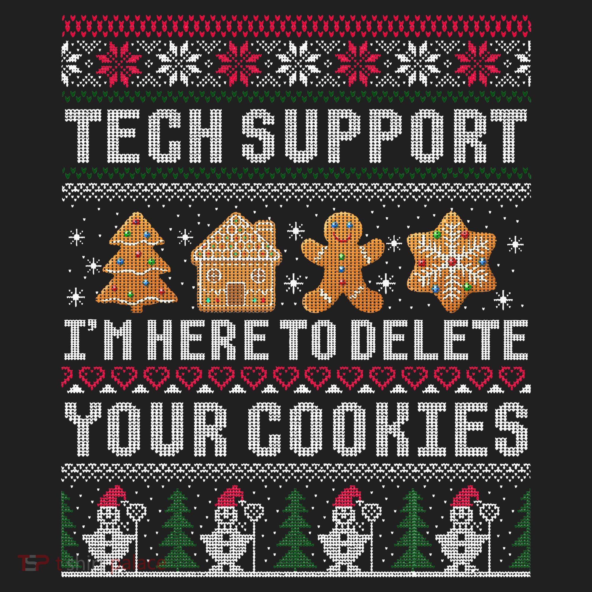 Funny Christmas Tech Support Computer Programmer Xmas Women's Sweatshirt