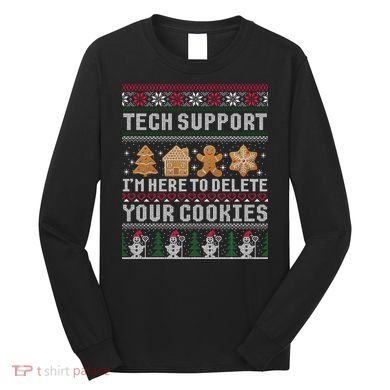 Funny Christmas Tech Support Computer Programmer Xmas Long Sleeve Shirt