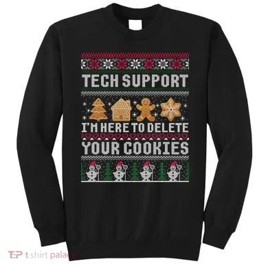 Funny Christmas Tech Support Computer Programmer Xmas Sweatshirt