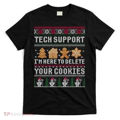 Funny Christmas Tech Support Computer Programmer Xmas T-Shirt
