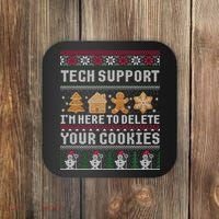 Funny Christmas Tech Support Computer Programmer Xmas Coaster thumb 0