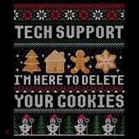 Funny Christmas Tech Support Computer Programmer Xmas Women's Hoodie thumb 2