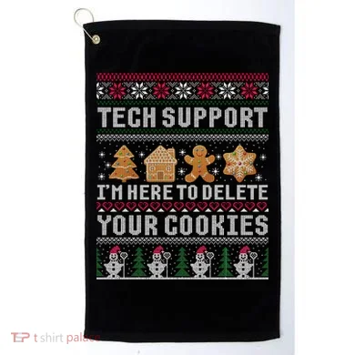 Funny Christmas Tech Support Computer Programmer Xmas Golf Towel