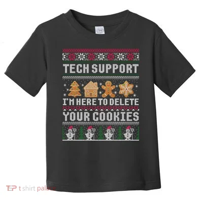 Funny Christmas Tech Support Computer Programmer Xmas Toddler T-Shirt