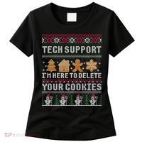 Funny Christmas Tech Support Computer Programmer Xmas Women's T-Shirt thumb 0