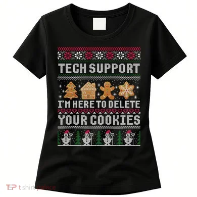 Funny Christmas Tech Support Computer Programmer Xmas Women's T-Shirt