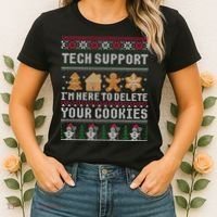 Funny Christmas Tech Support Computer Programmer Xmas Women's T-Shirt thumb 2