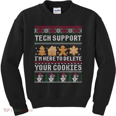 Funny Christmas Tech Support Computer Programmer Xmas Kids Sweatshirt