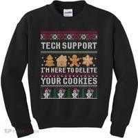 Funny Christmas Tech Support Computer Programmer Xmas Kids Sweatshirt thumb 0