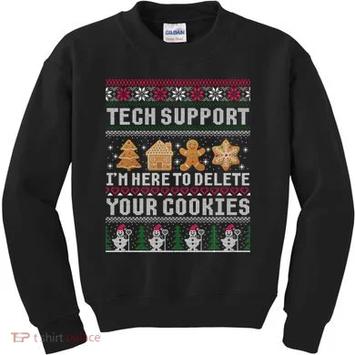 Funny Christmas Tech Support Computer Programmer Xmas Kids Sweatshirt
