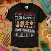 Funny Christmas Tech Support Computer Programmer Xmas Kids T-Shirt thumb 3