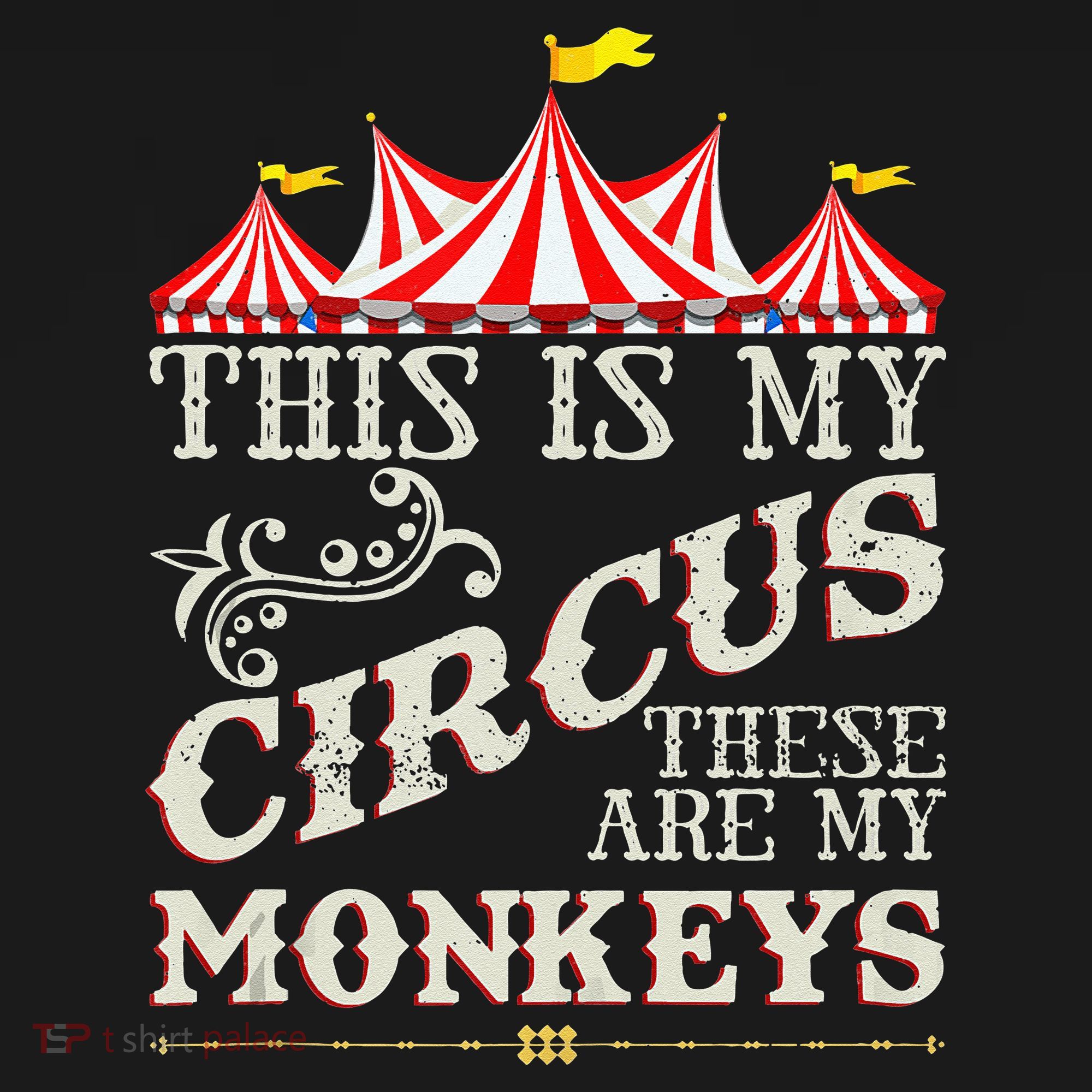 Funny Carnival This Is My Circus These Are My Monkeys Circus Mousepad