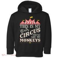 Funny Carnival This Is My Circus These Are My Monkeys Circus Toddler Hoodie thumb 0