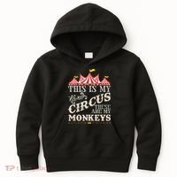 Funny Carnival This Is My Circus These Are My Monkeys Circus Kids Hoodie thumb 0