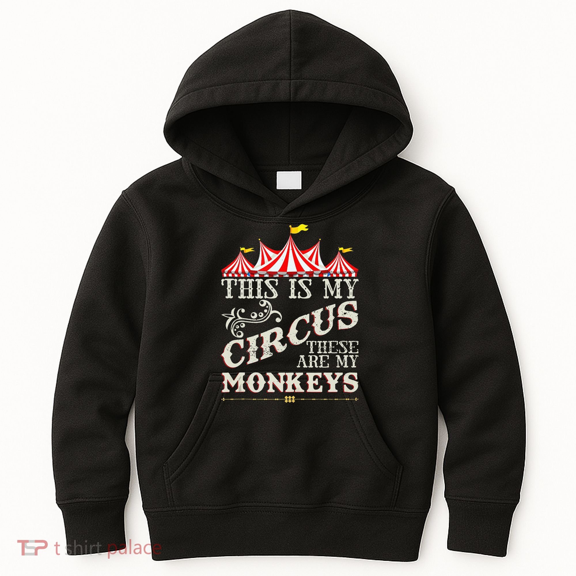 Funny Carnival This Is My Circus These Are My Monkeys Circus Kids Hoodie