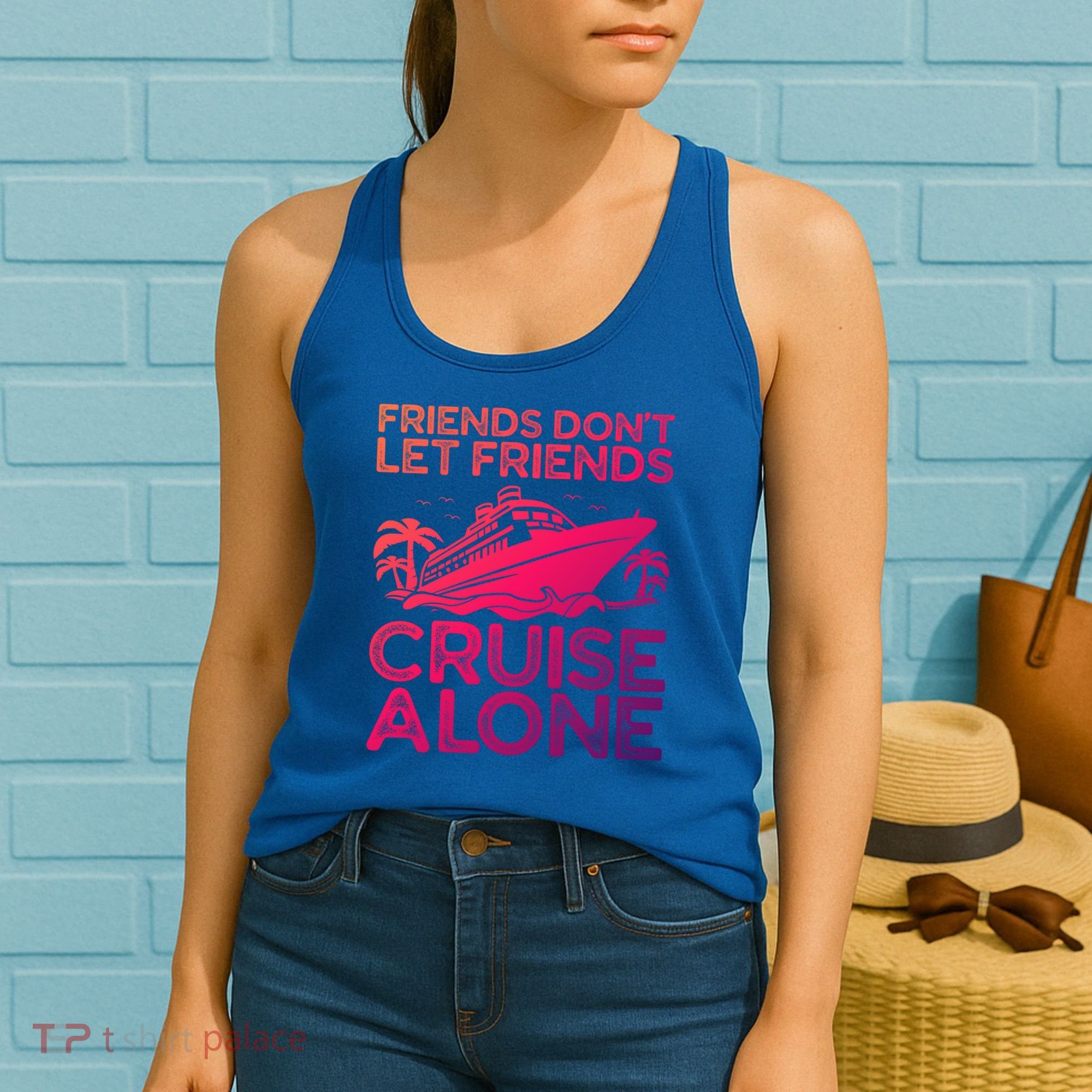 Friends Cruise Trip Summer Vacation Friends Travel Gift Women's Tank Top
