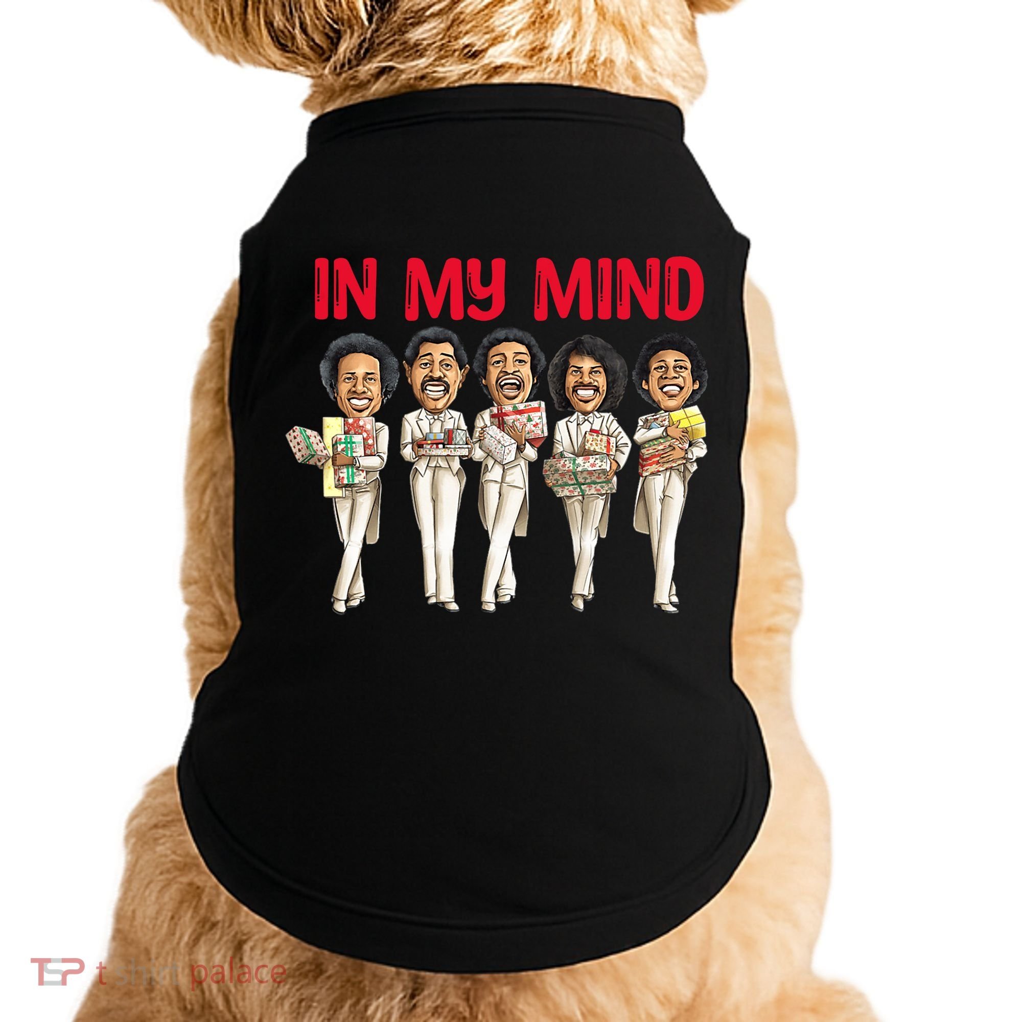Funny Christmas Temptations_ In My Mind Silent Night Doggie Tank