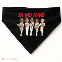 Funny Christmas Temptations_ In My Mind Silent Night USA-Made Doggie Bandana thumb 0