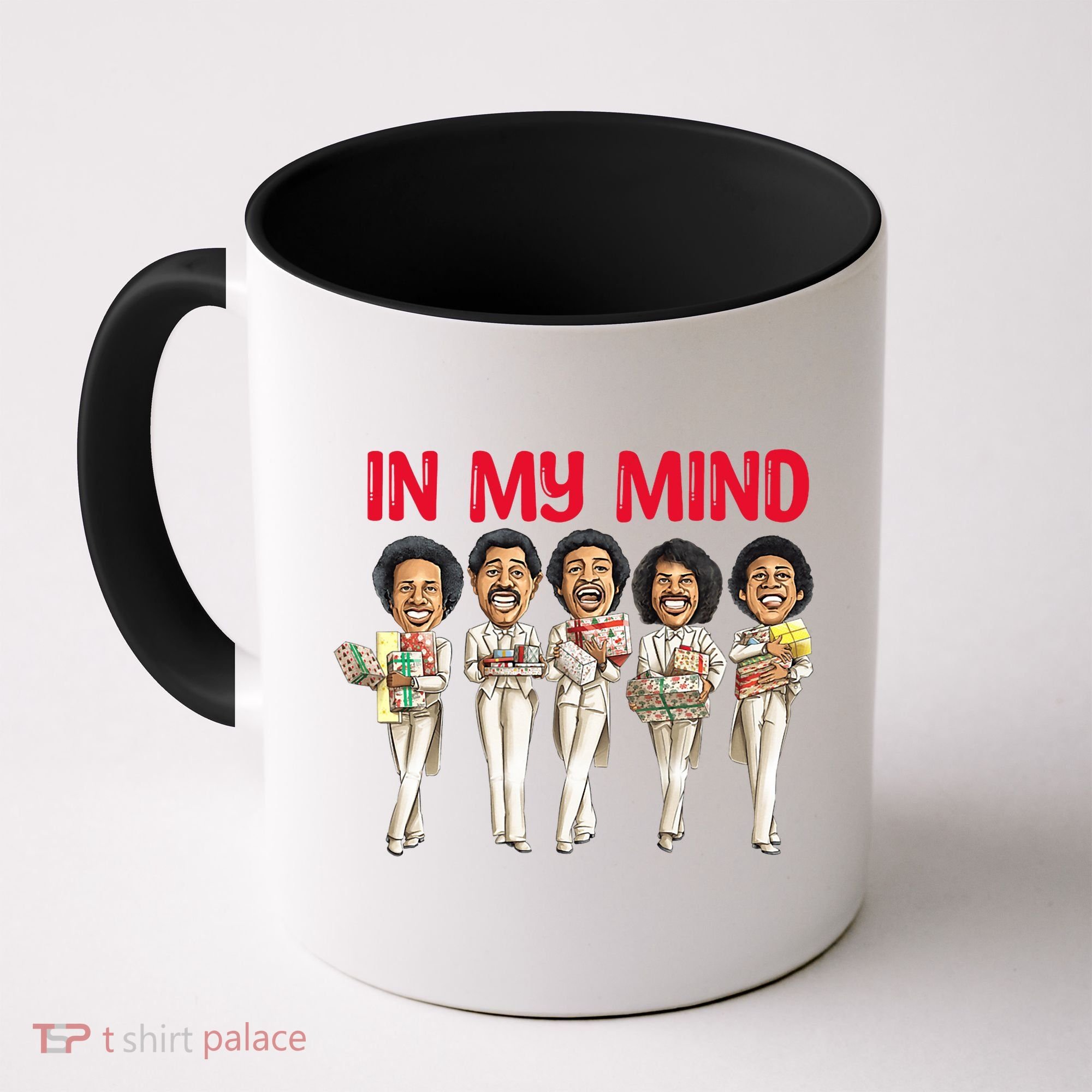 Funny Christmas Temptations_ In My Mind Silent Night Coffee Mug