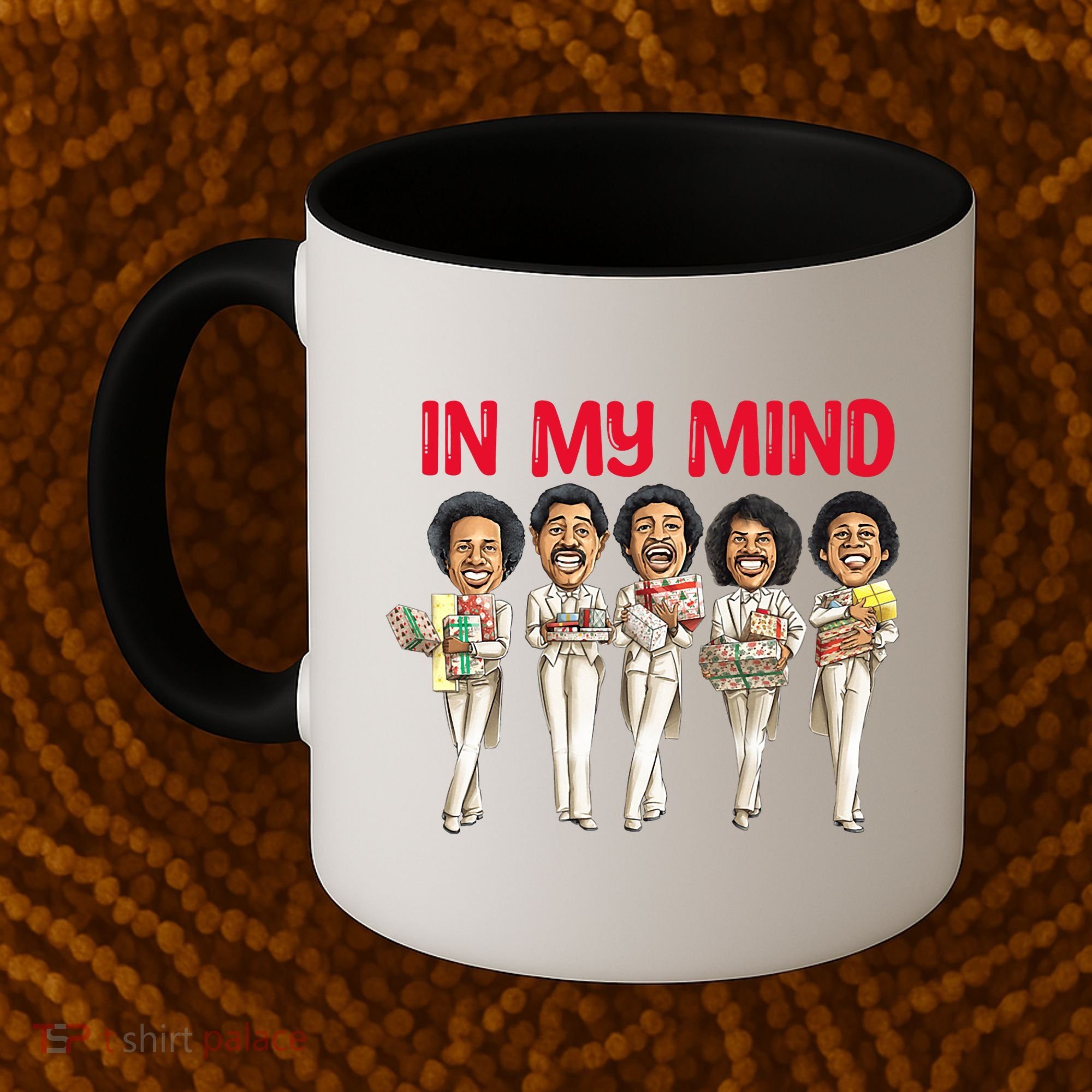 Funny Christmas Temptations_ In My Mind Silent Night Coffee Mug