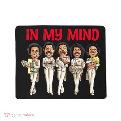 Funny Christmas Temptations_ In My Mind Silent Night Mousepad