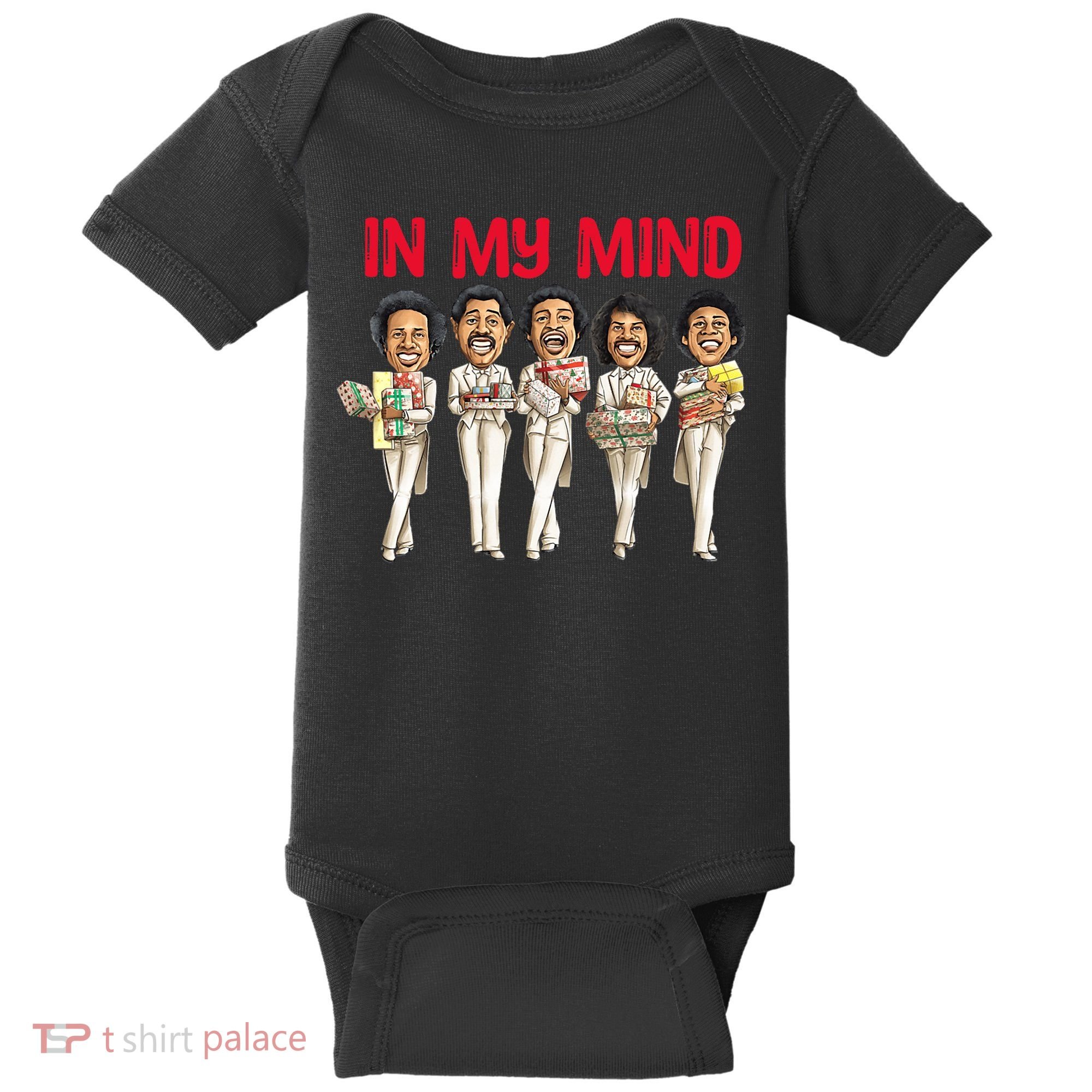 Funny Christmas Temptations_ In My Mind Silent Night Baby Bodysuit