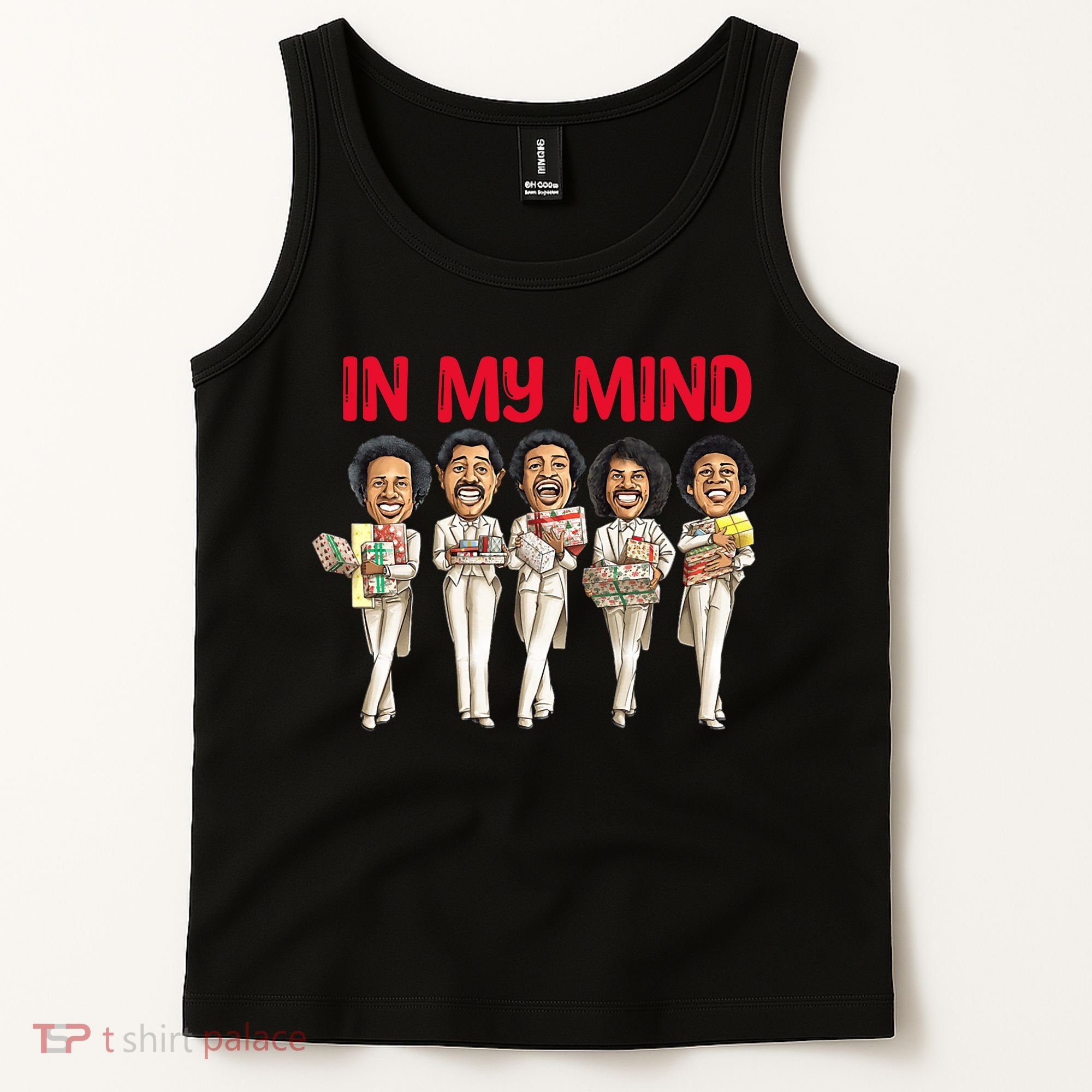 Funny Christmas Temptations_ In My Mind Silent Night Tank Top