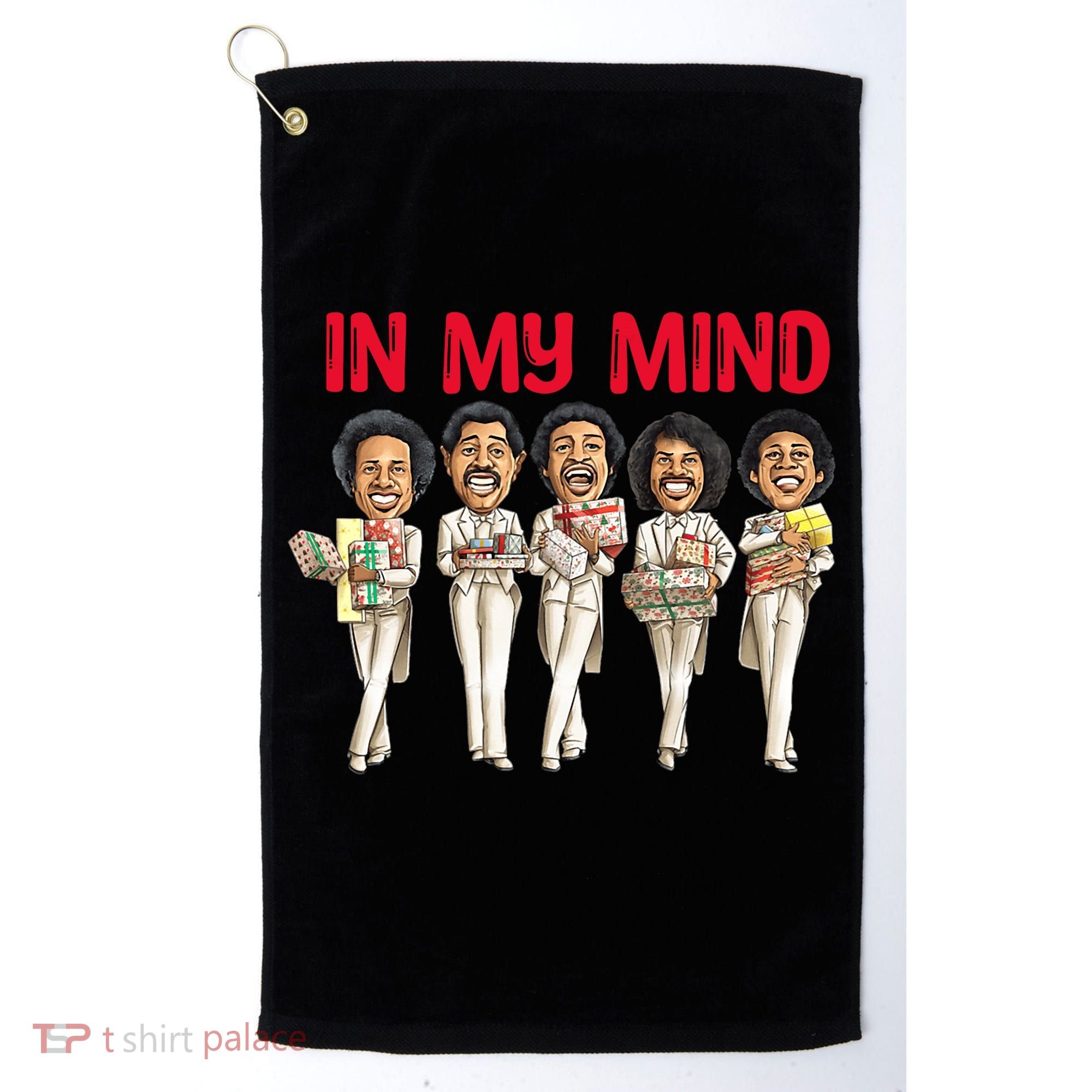 Funny Christmas Temptations_ In My Mind Silent Night Golf Towel