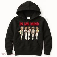 Funny Christmas Temptations_ In My Mind Silent Night Kids Hoodie thumb 0