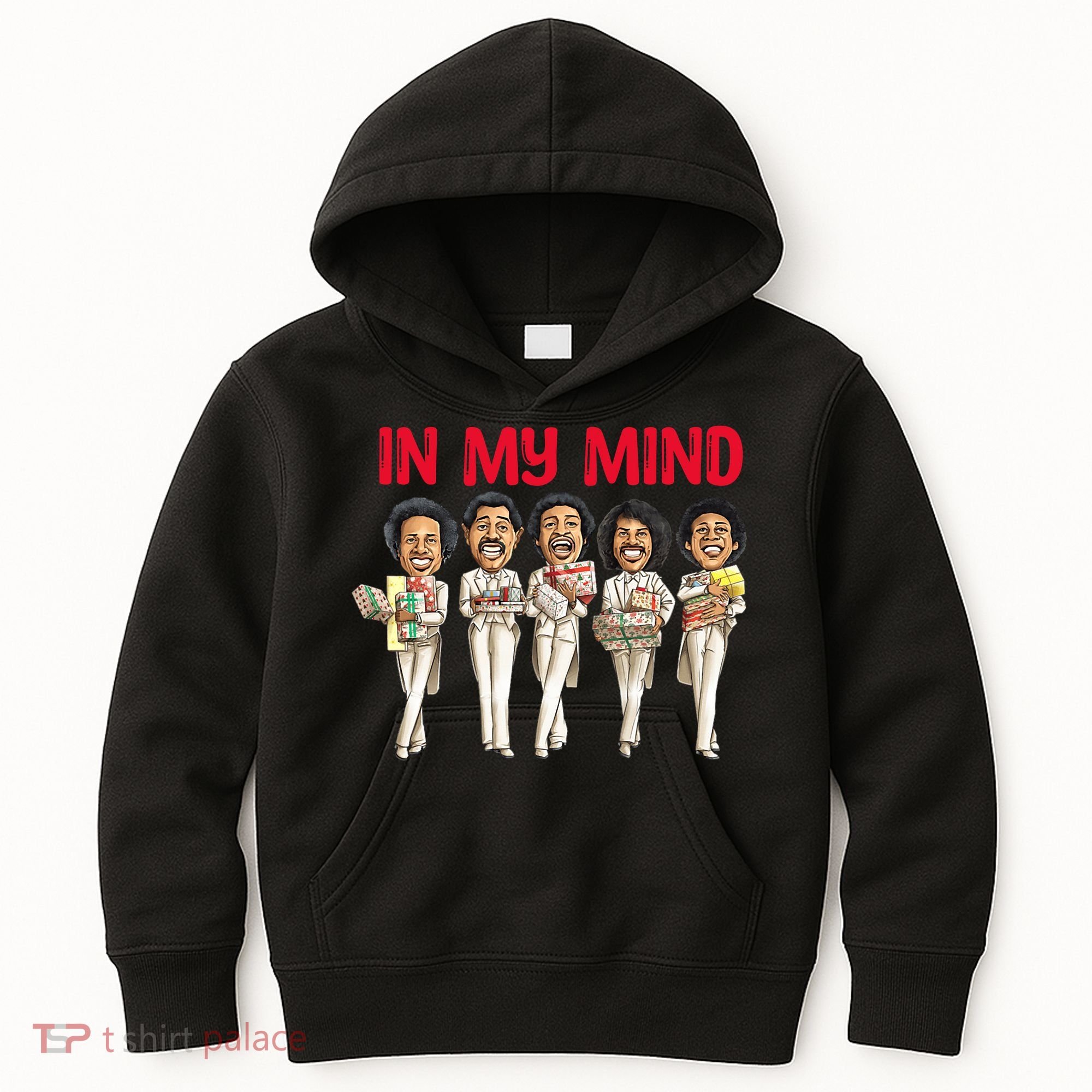 Funny Christmas Temptations_ In My Mind Silent Night Kids Hoodie