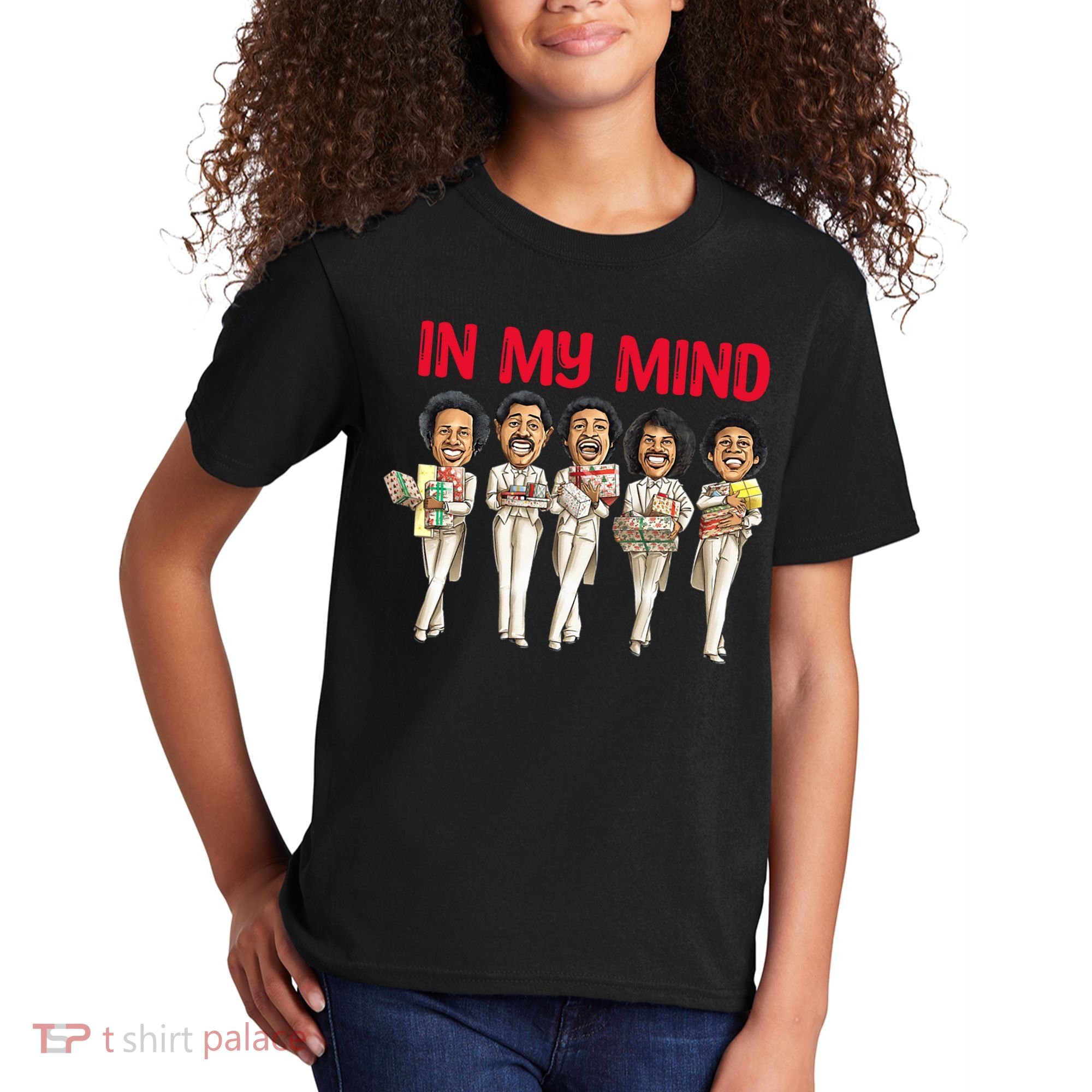 Funny Christmas Temptations_ In My Mind Silent Night Kids T-Shirt
