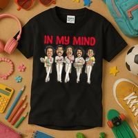 Funny Christmas Temptations_ In My Mind Silent Night Kids T-Shirt thumb 3