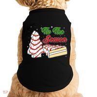 Funny Christmas Tis The Season Tree Cakes Doggie Tank thumb 0