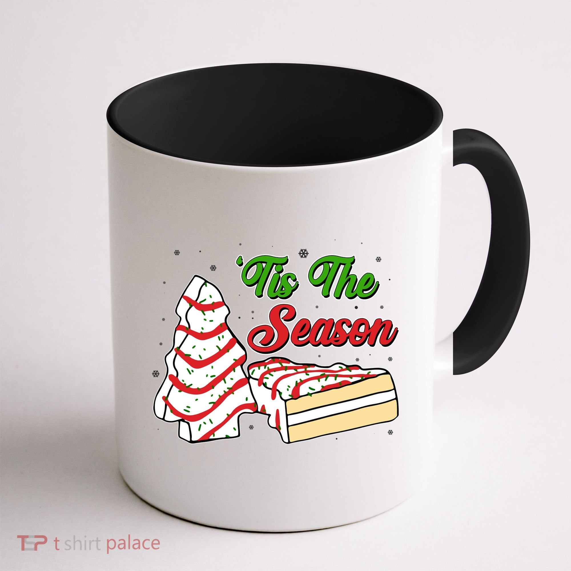 Funny Christmas Tis The Season Tree Cakes Coffee Mug