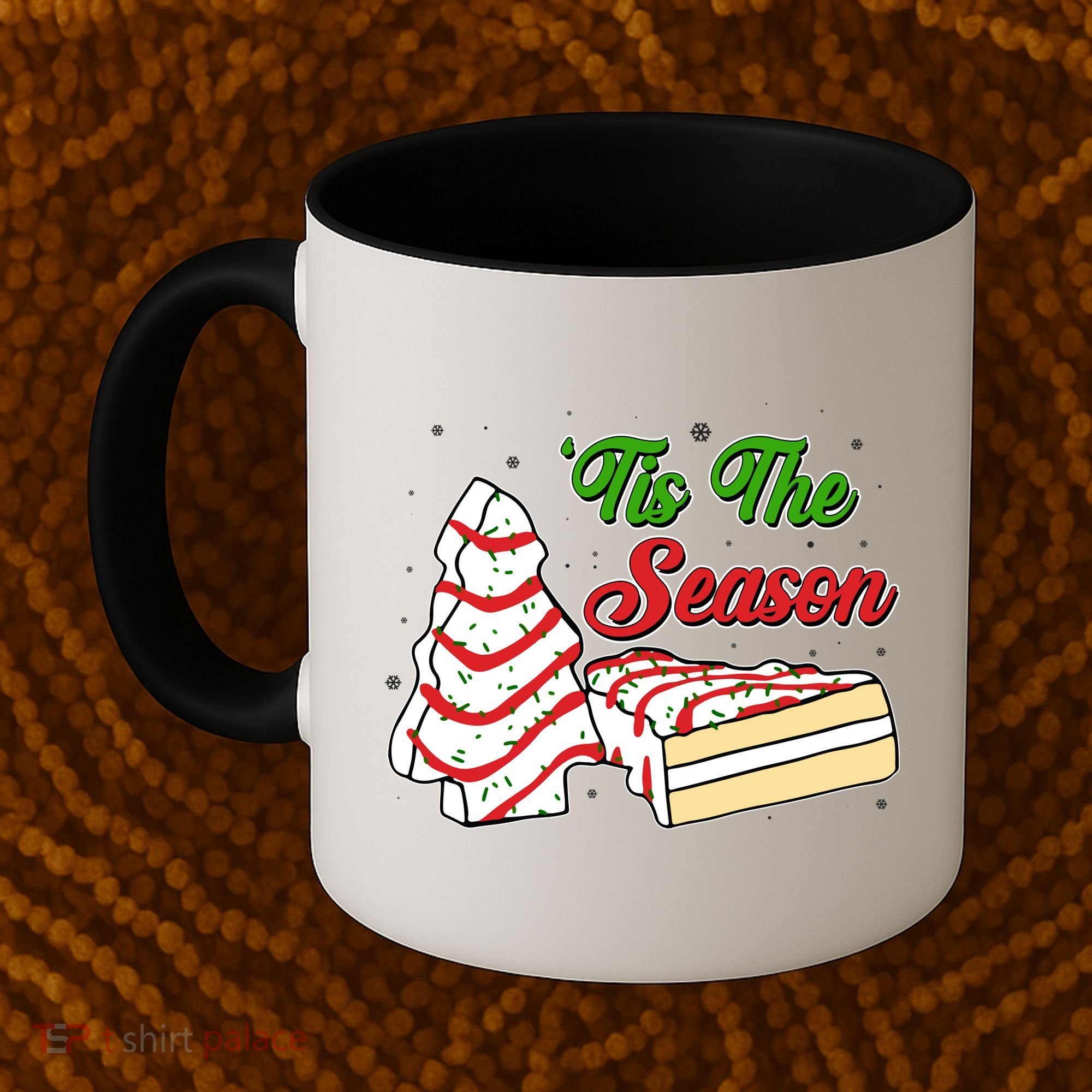Funny Christmas Tis The Season Tree Cakes Coffee Mug