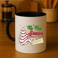 Funny Christmas Tis The Season Tree Cakes Coffee Mug thumb 4