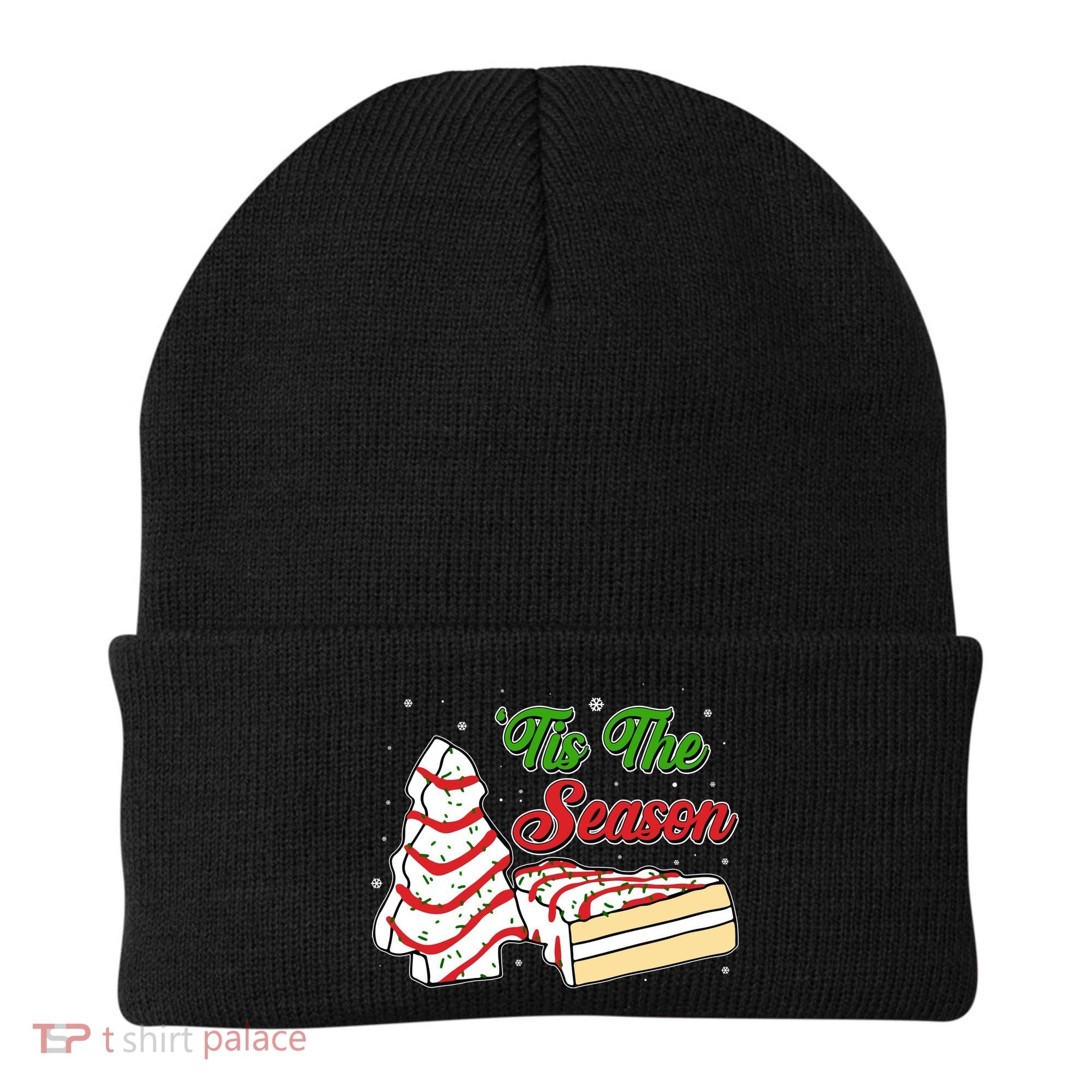 Funny Christmas Tis The Season Tree Cakes Beanie