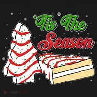 Funny Christmas Tis The Season Tree Cakes Baby Bodysuit thumb 2