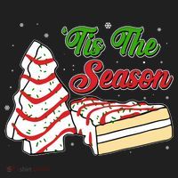 Funny Christmas Tis The Season Tree Cakes Hat thumb 2
