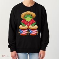 Frog Coqui Taino Boricua Puerto Rico Flag Women's Sweatshirt thumb 0