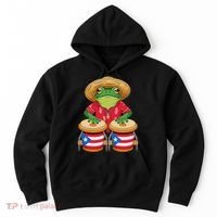 Frog Coqui Taino Boricua Puerto Rico Flag Hoodie thumb 0