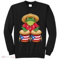 Frog Coqui Taino Boricua Puerto Rico Flag Sweatshirt thumb 0
