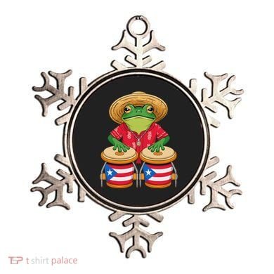 Frog Coqui Taino Boricua Puerto Rico Flag Ornament