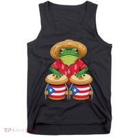 Frog Coqui Taino Boricua Puerto Rico Flag Tank Top thumb 0