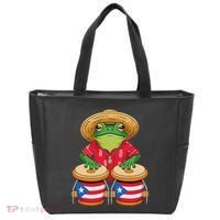 Frog Coqui Taino Boricua Puerto Rico Flag Tote Bag thumb 0