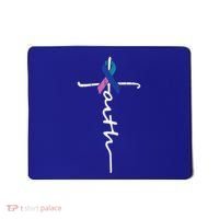 Faith Cross Thyroid Cancer Awareness Warrior Survivor Cute Gift Mousepad thumb 0