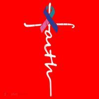 Faith Cross Thyroid Cancer Awareness Warrior Survivor Cute Gift Santa Hat thumb 1